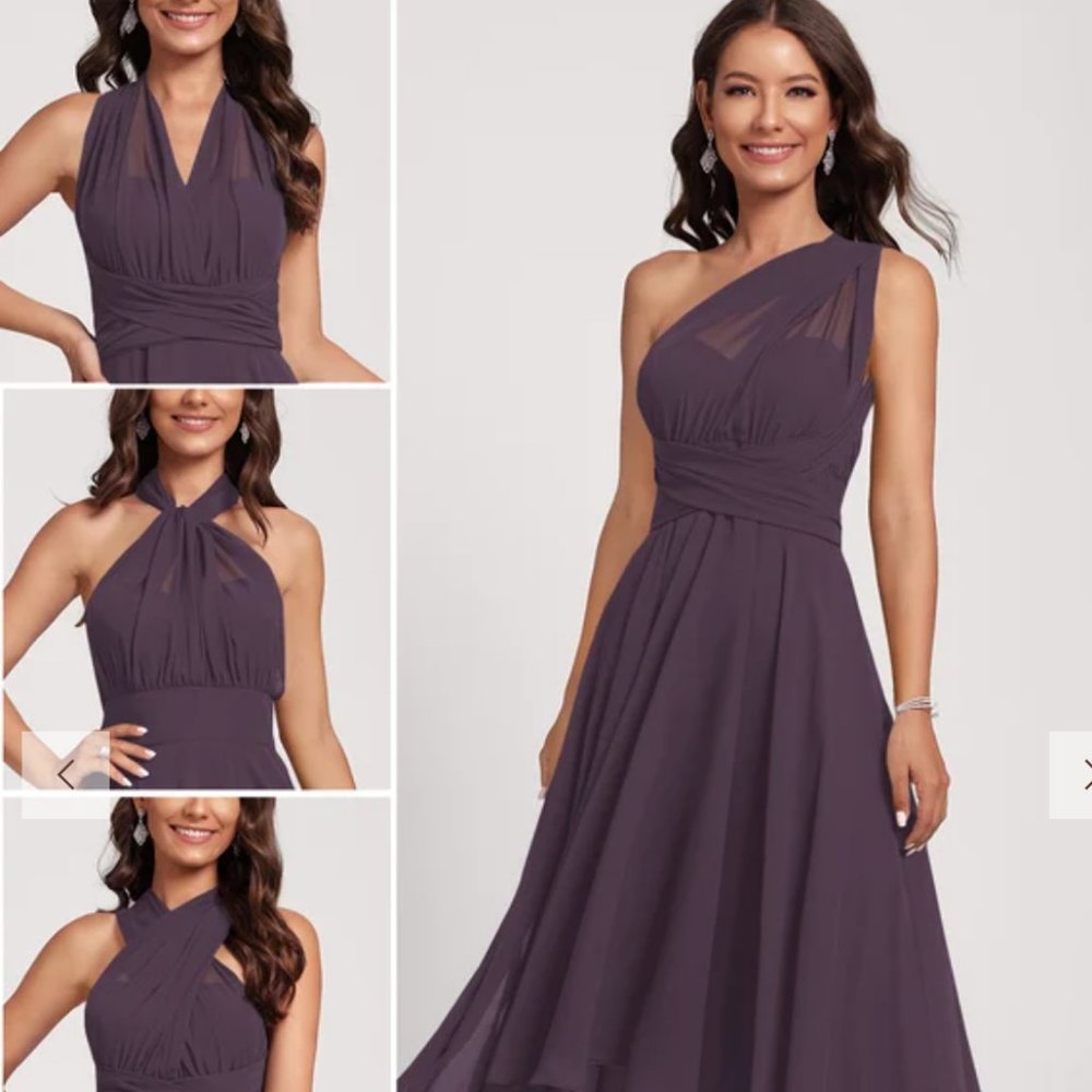 JJs House Plum A-Line Cocktail Dress